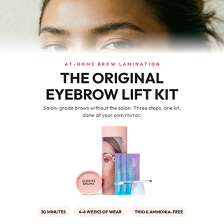 DIY brow lamination before and after results